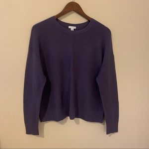 J. Jill Sweater, Square Hem, Purple, Size Small
